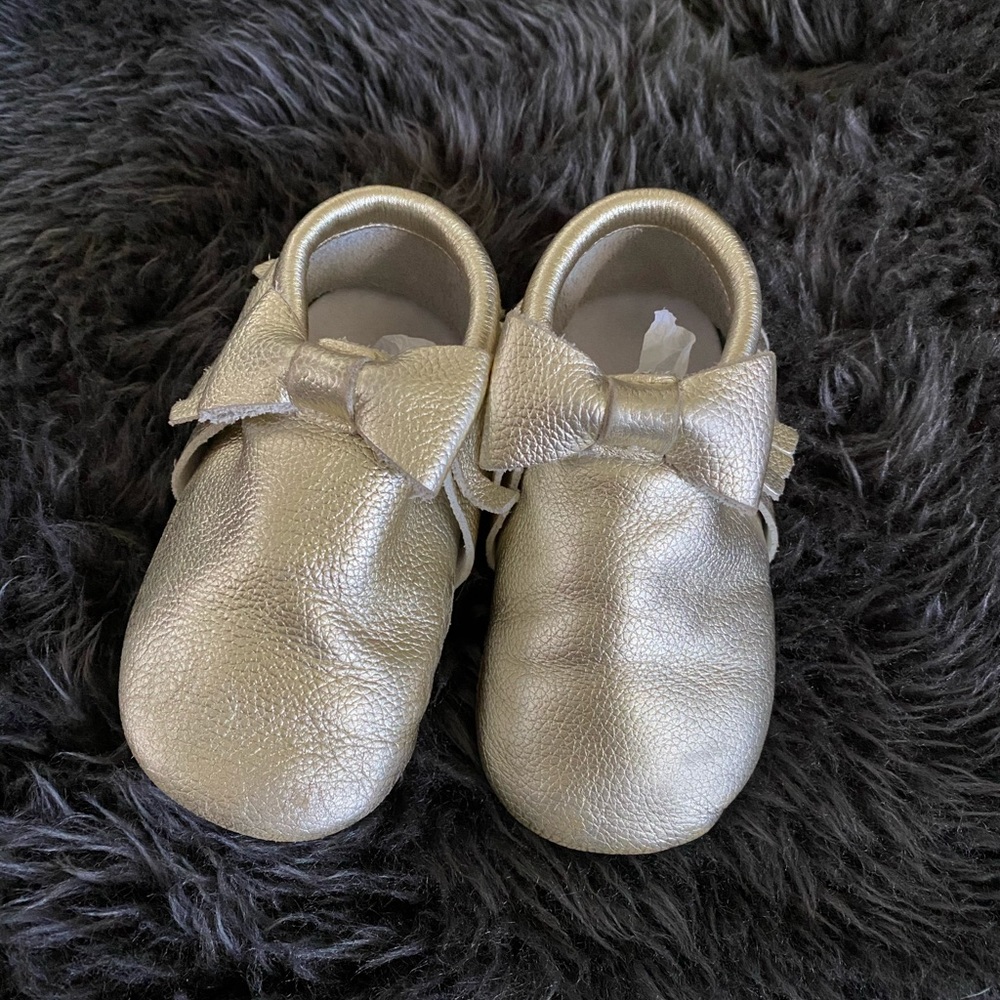 Golden Moccasins Shoes